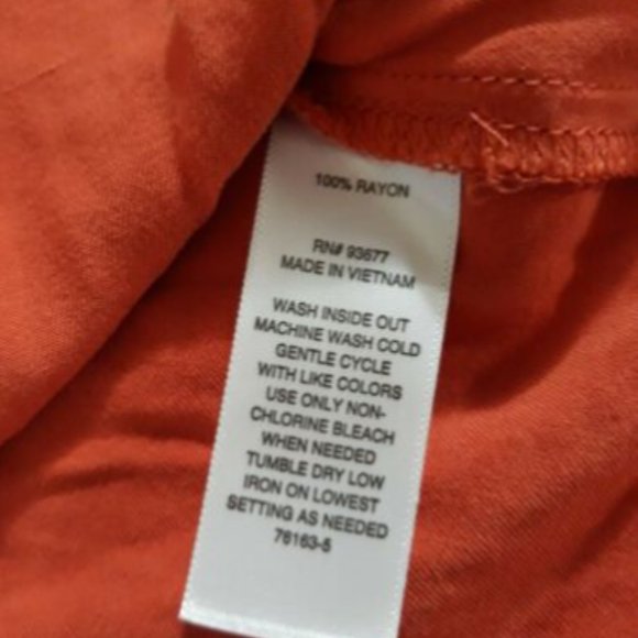 a.n.a a new approach blouse Women's Size XX Large Sleeveless Top Burnt Ochre - Picture 6 of 6